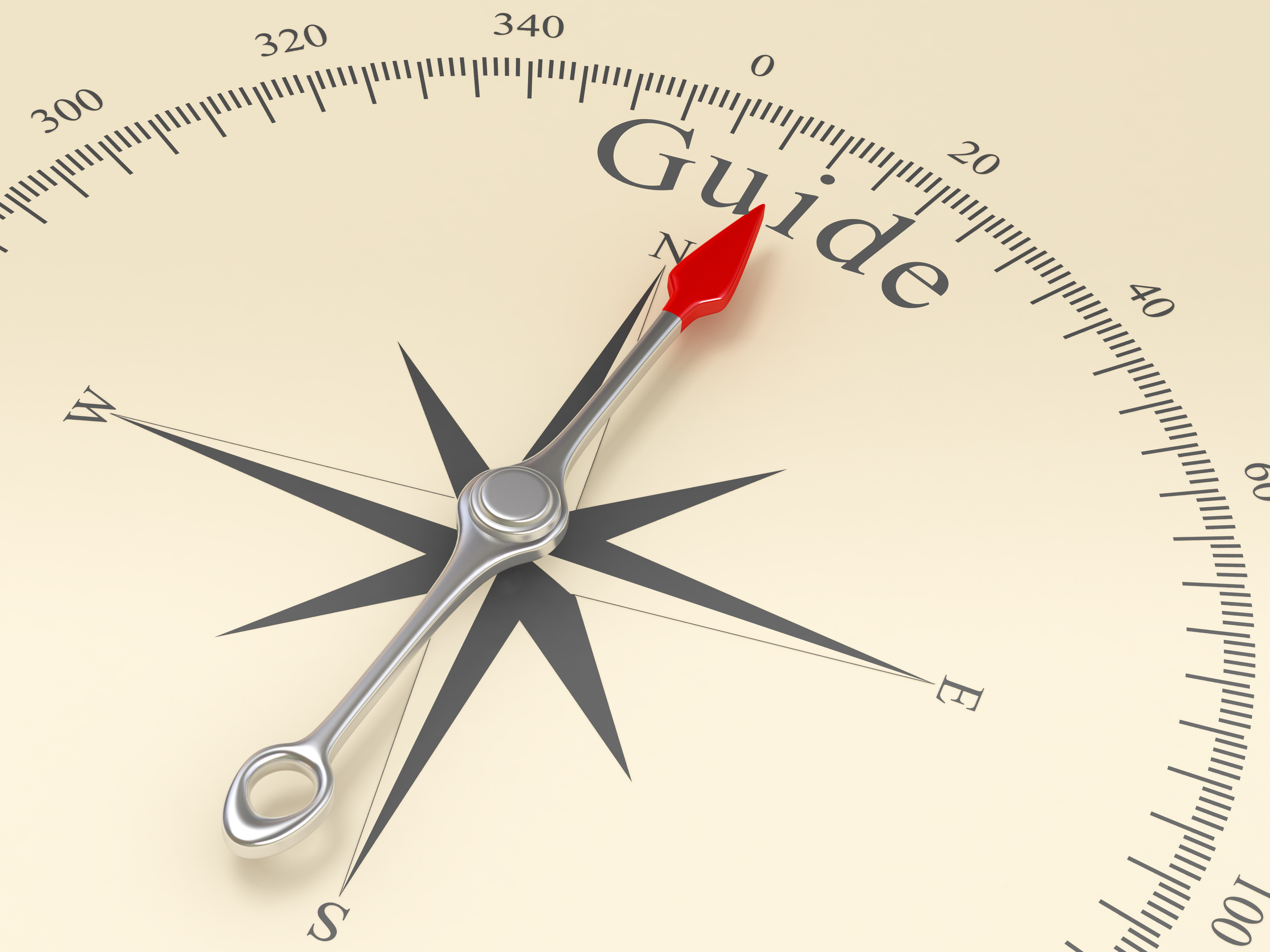 Compass Pointing to Guide